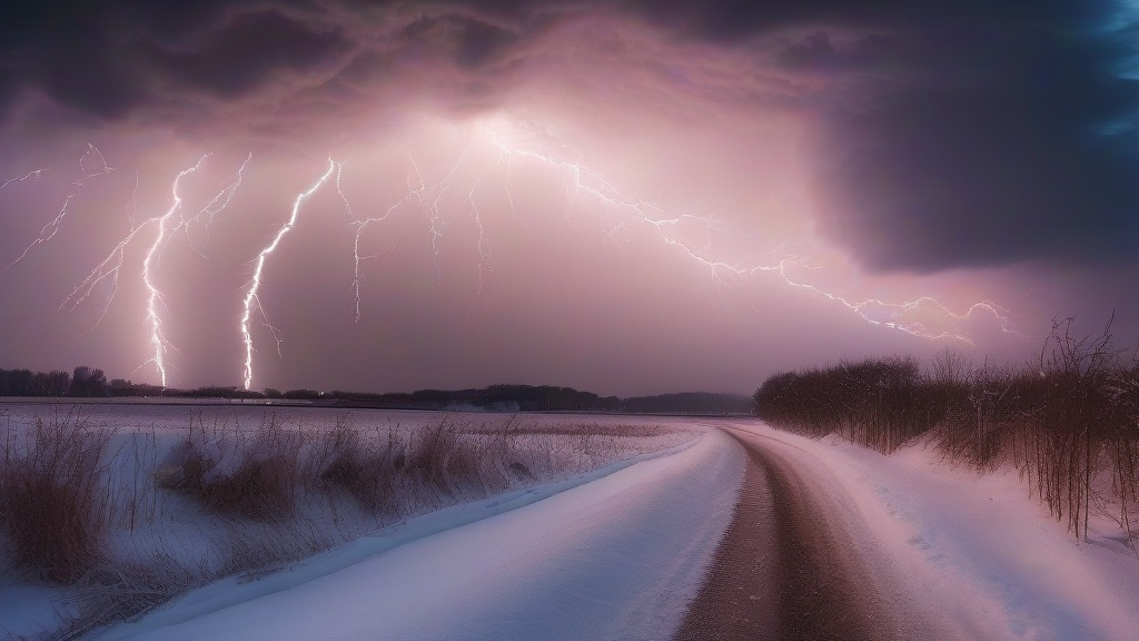 雷暴与雪天：极端天气的双面交响曲